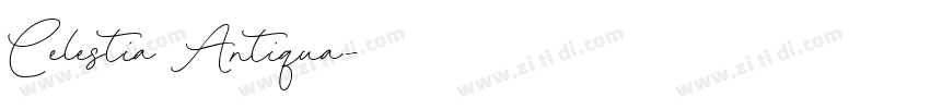 Celestia Antiqua字体转换 Celestia Antiqua字体转换